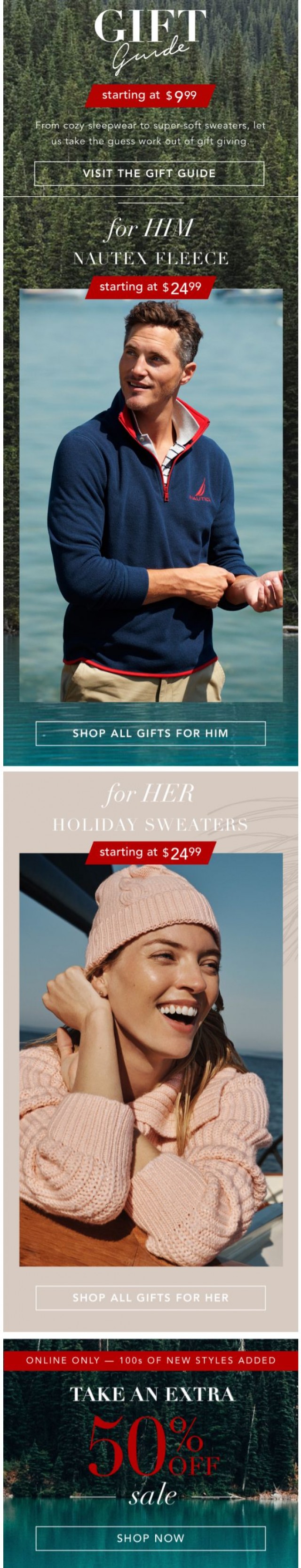 Coupon for: Nautica - Gift-giving made easy: Our Gift Guide is here