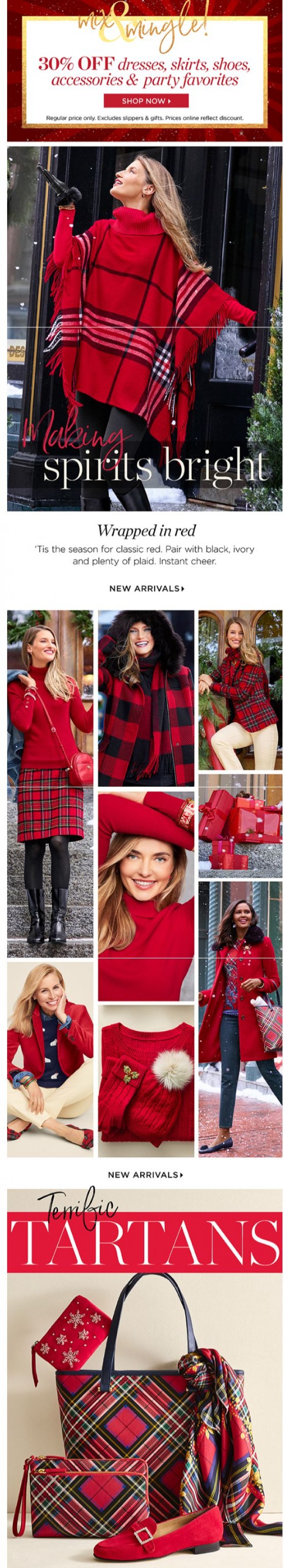 Coupon for: TALBOTS - Just in! Festive new arrivals for the holiday season.