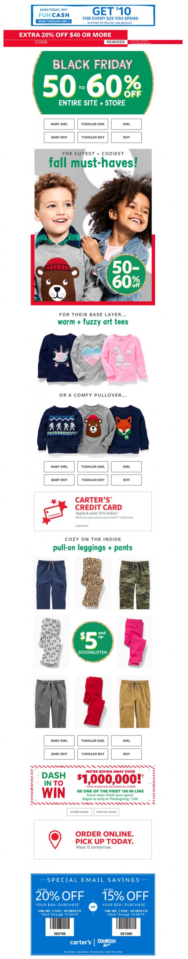 Coupon for: carter's - BLACK FRIDAY… be the first!
