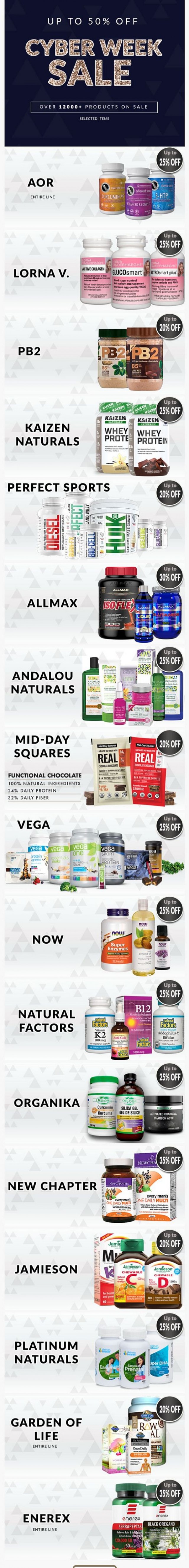 Coupon for: Healthy Planet - Cyber Week Sale is Here! Up to 50% OFF! Over 12,000+ Products on SALE