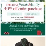 Coupon for: TALBOTS - PLAID TIDINGS TO YOU!