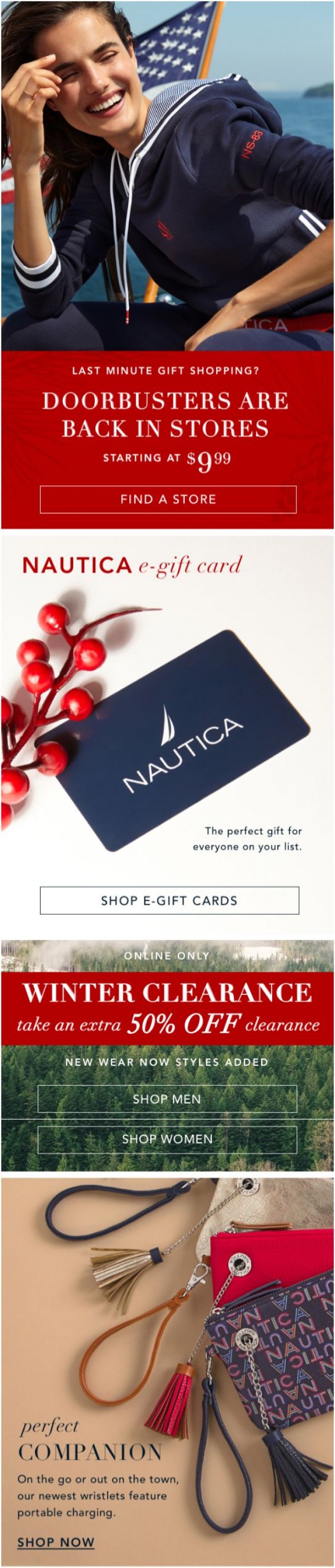 Coupon for: Nautica - Winter Clearance: Take an extra 50% off online only