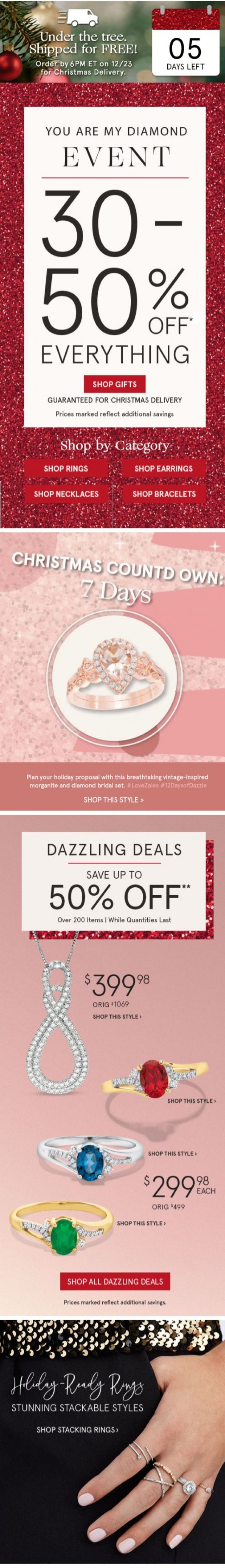 Coupon for: Zales - Dazzle, Delight and Save 30-50% Off EVERYTHING