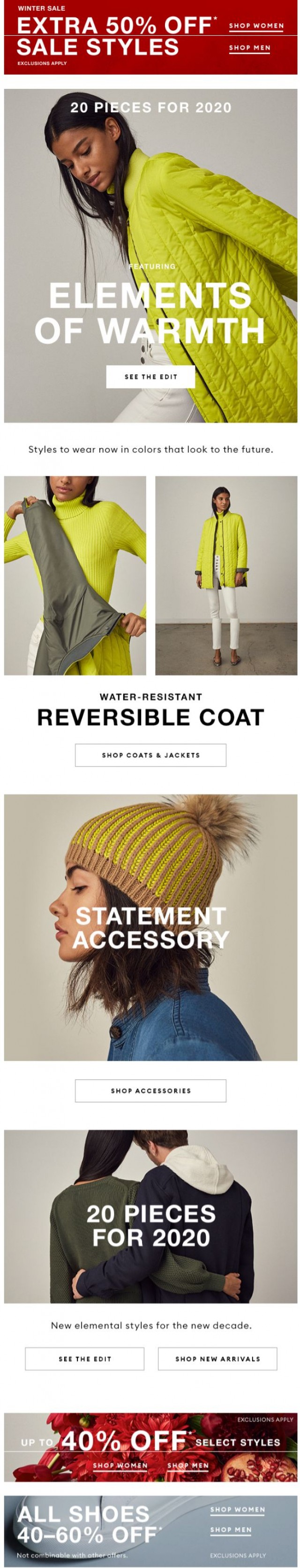 Coupon for: Banana Republic - How to bundle up in 2020