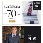 Coupon for: Jos. A. Bank - Here's Your Exclusive Invite to Our January Savings Event