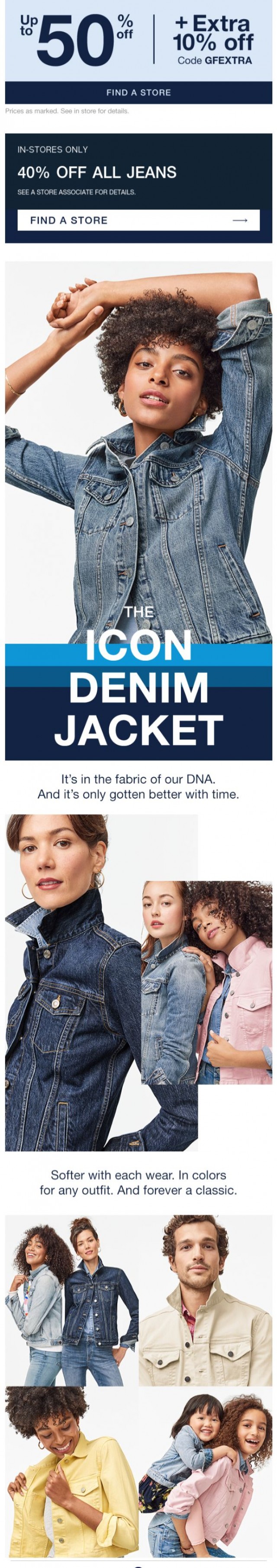 Coupon for: Gap Factory Canada - Up to 50% off EVERYTHING