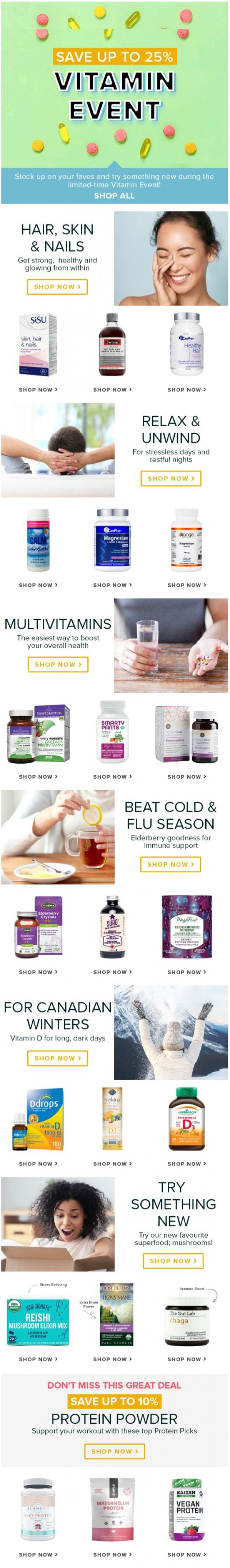Coupon for: Well.ca - ONLY 5 DAYS LEFT: Save up to 25% off the Vitamin Event!