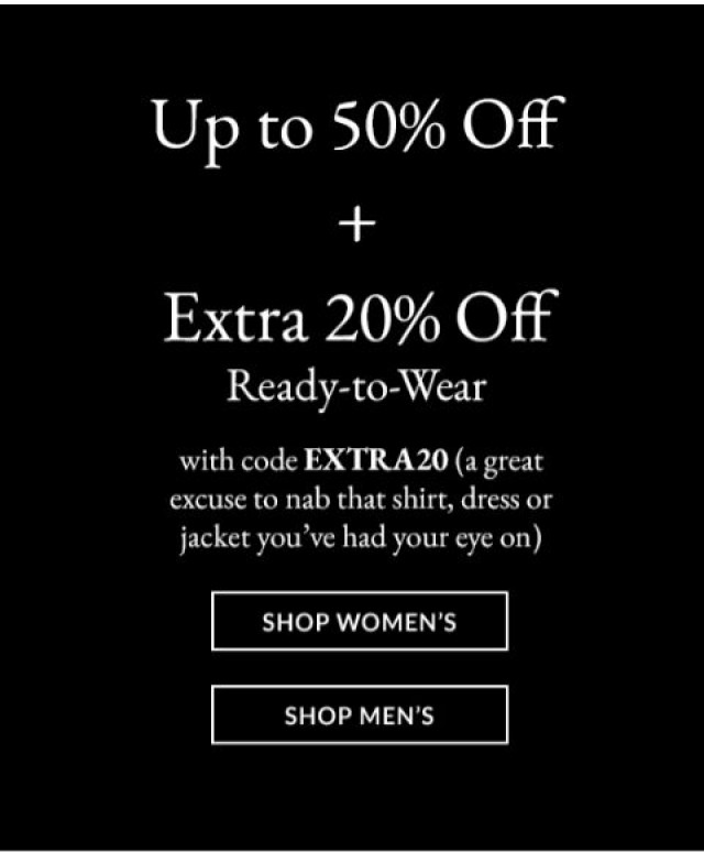 Coupon for: Coach - Up To 50% Off + Extra 20% Off Ready-To-Wear