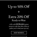 Coupon for: Coach - Up To 50% Off + Extra 20% Off Ready-To-Wear