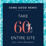 Coupon for: Nautica - 60% off everything!