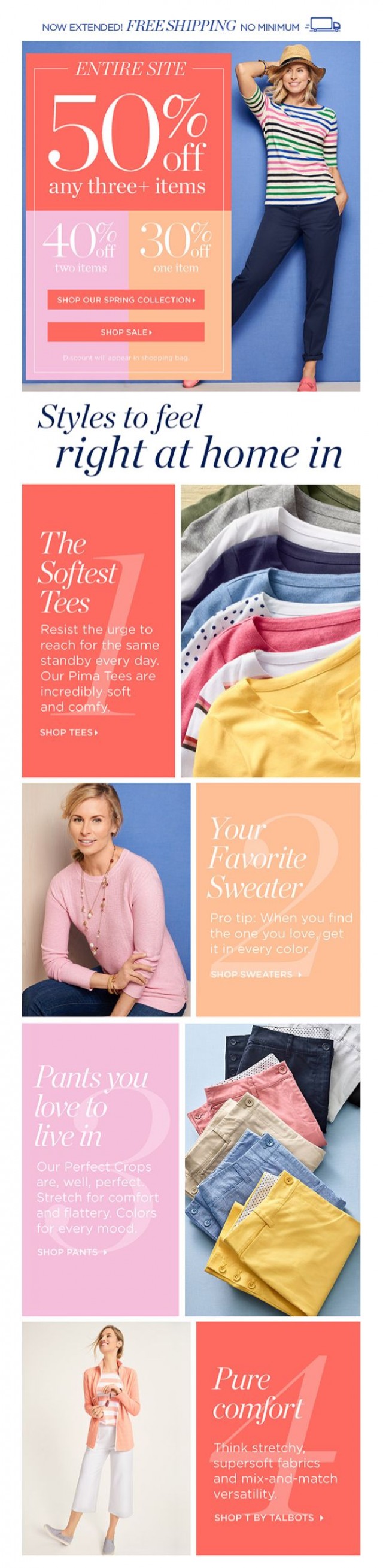 Coupon for: TALBOTS - How to Master Stay-at-Home Style + up to 50% OFF!
