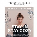 Coupon for: Victoria's Secret - Stay cozy & get up to 60% OFF