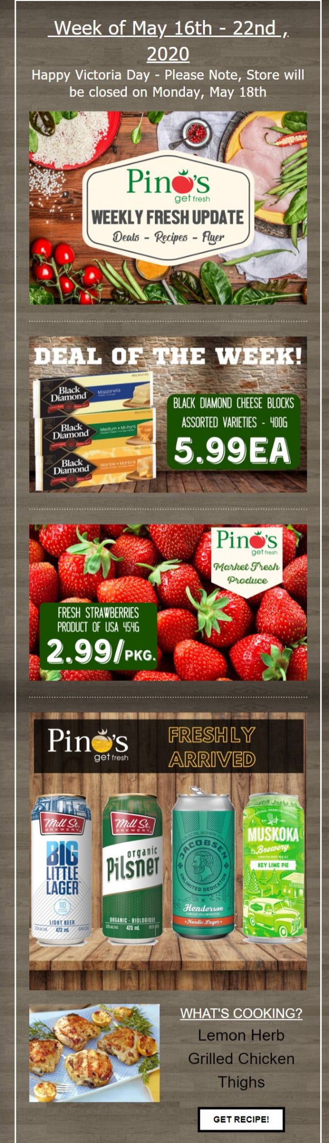 Coupon for: Pino's - Fresh Update