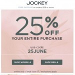 Coupon for: Jockey - Do you want 25% OFF