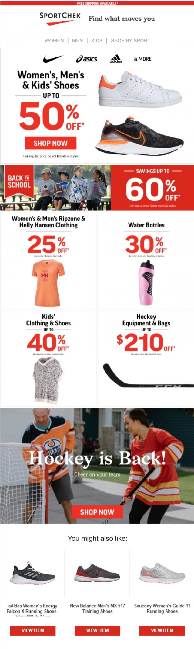 Coupon for: Sport Chek - Shoes On Sale & More Top Deals