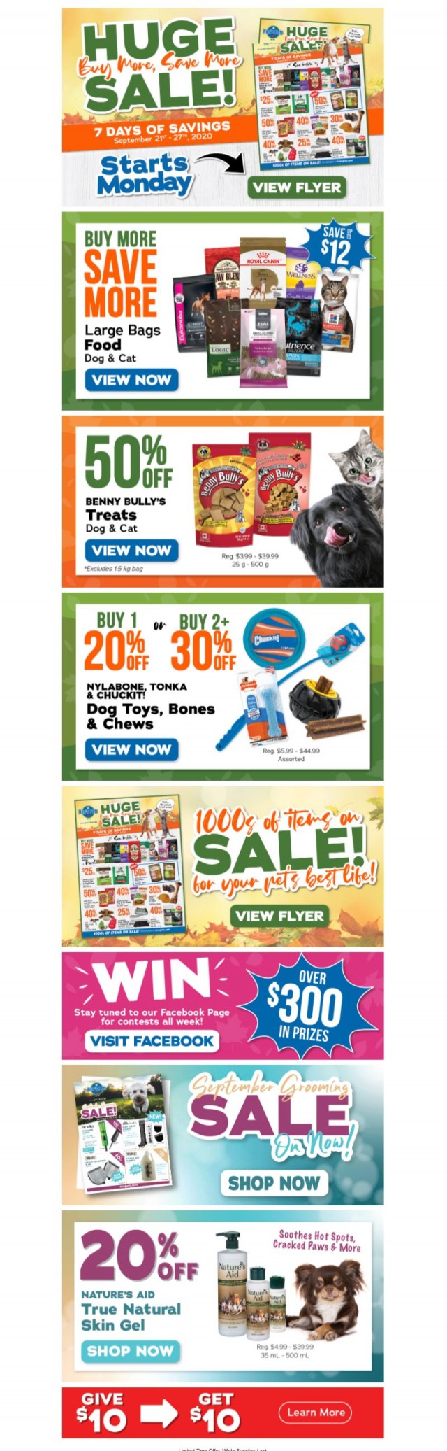 Coupon for: Ren's Pets - Huge Sale Starts Monday!